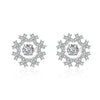 2020 New Real Trendy Zircon Party Jewelry 925 Sterling Silver Geometric Stud Earrings For Women