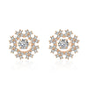 2020 New Real Trendy Zircon Party Jewelry 925 Sterling Silver Geometric Stud Earrings For Women
