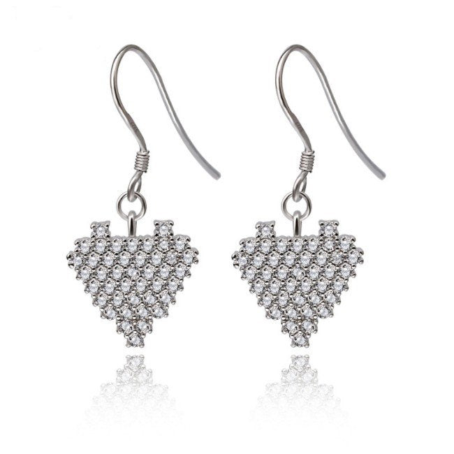 2020 New SALE Earrings Female Crystal from Swarovski 2 Colors Wild love female earrings Fit Women For Wedding Party