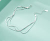 2020 New Simple Multilayer Tassel Snake chain Bracelet Genuine 100% 925 Sterling Silver jewelry for women chrismas gift