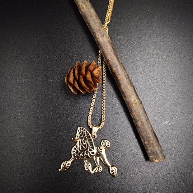 2020 New Style Lovely Dog Pendant Necklaces Women Girls Silver Golden Color Long Chain Female Necklaces Pendants Fashion Jewelry