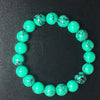 2020 New Summer Style Natural Stone Beads Bracelet Women Men Pink Blue White Yellow Red Beads Stretch Bracelet Bracelets Jewelry