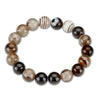 2020 New Summer Style Natural Stone Beads Bracelet Women Men Pink Blue White Yellow Red Beads Stretch Bracelet Bracelets Jewelry