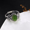 2020 New Top Fashion Anel Feminino S925 Pure Inl Hetian Flower Lady Restoring Ancient Ways Ring Wholesale High-grade Openings