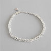 2020 New Trendy Authentic 925 Sterling Silver Jewelry Twisted Braided Chain Bracelets for Women Nice Gifts