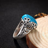 2020 New Vintage 925 Sterling Silver Turquoises Ring for Women Finger Ring Jewelry