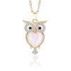 2020 New Zi Alloy Cute Little Owl Necklaces AAA CZ Pendant Necklaces Trendy Women Jewelry Accessories