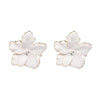 2022   Jewelry Summer style Cute white Flower stud Earrings For Women Statement Earrings Bohemian Ear