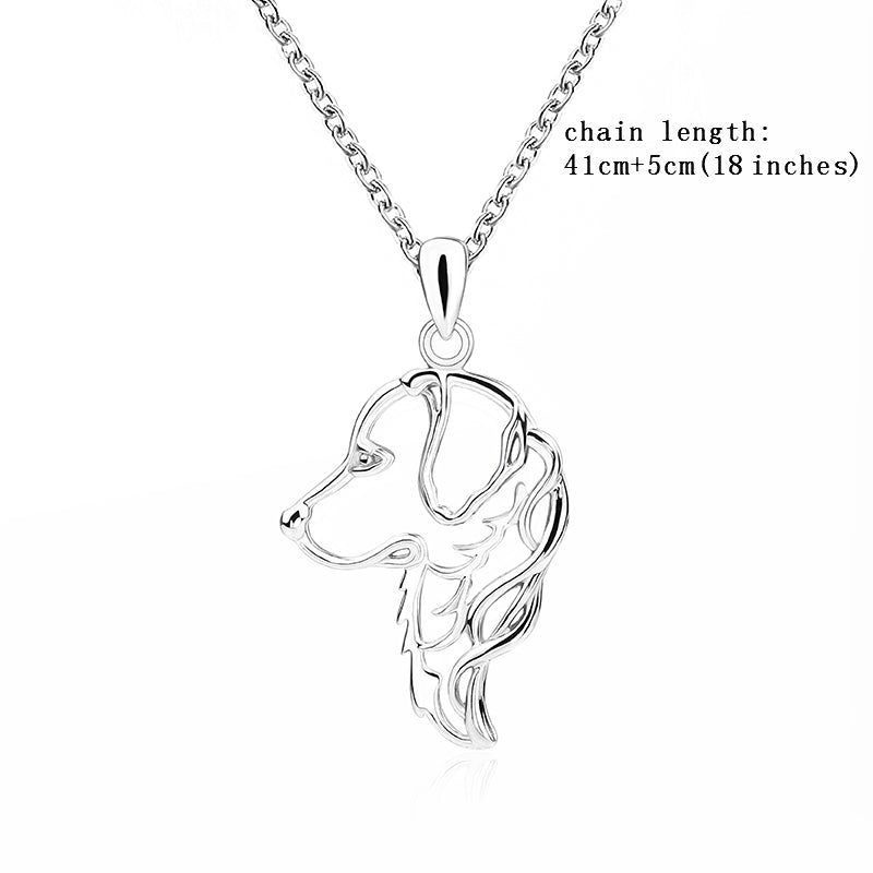 2020 New arrival sterling silver 925 lovely animal dog diy chain necklace&pendant European fine jewelry making for women gifts