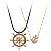 2020 New personality necklace Crystal from Swarovski Europe and the United States wind Pirate s rudder double necklace