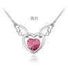 2020 NewStereo Guardian angel Crystal From Austrian Locks Chain 925 Silver Wedding jewelry Necklace Valentine Gift