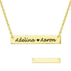 2020 Personalized Name Necklaces Bar Name Engraved Fascinating Pendant Custom Necklace Personalized Jewelry For Women Men Lovers