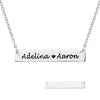 2020 Personalized Name Necklaces Bar Name Engraved Fascinating Pendant Custom Necklace Personalized Jewelry For Women Men Lovers