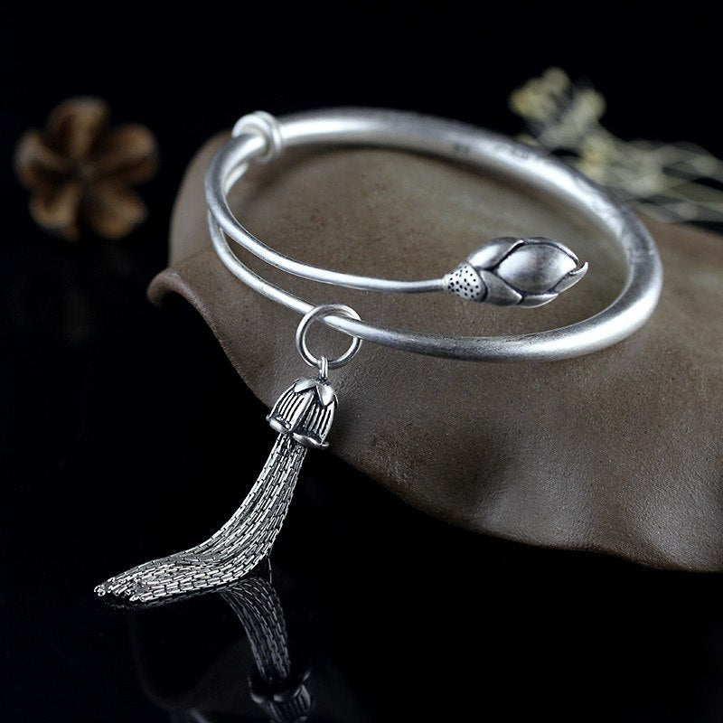 2020 Promotion Bangle Character Of Products Ms Fine Jewelry National Wind Handmade Diy Lotus Tassel Bracelet Original Design