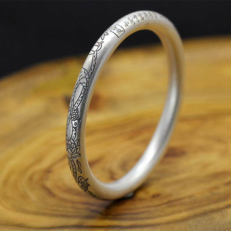 2020 Promotion Bangle Fashion Items Listed On The New Summer Fresh Poetry Women's Micro Fine Carved Inferior Smooth Bracelet