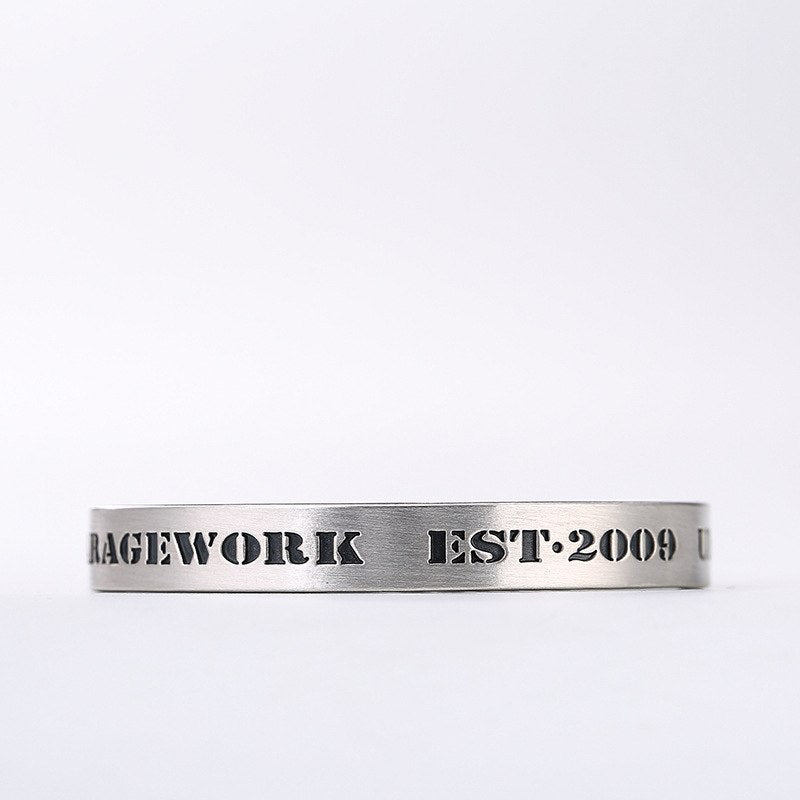 2020 Real Rushed S999, Pure Silver, Antique, Dumb Light, Simple English Letter, Unique Personality, Ladies' Bracelet Wholesale.