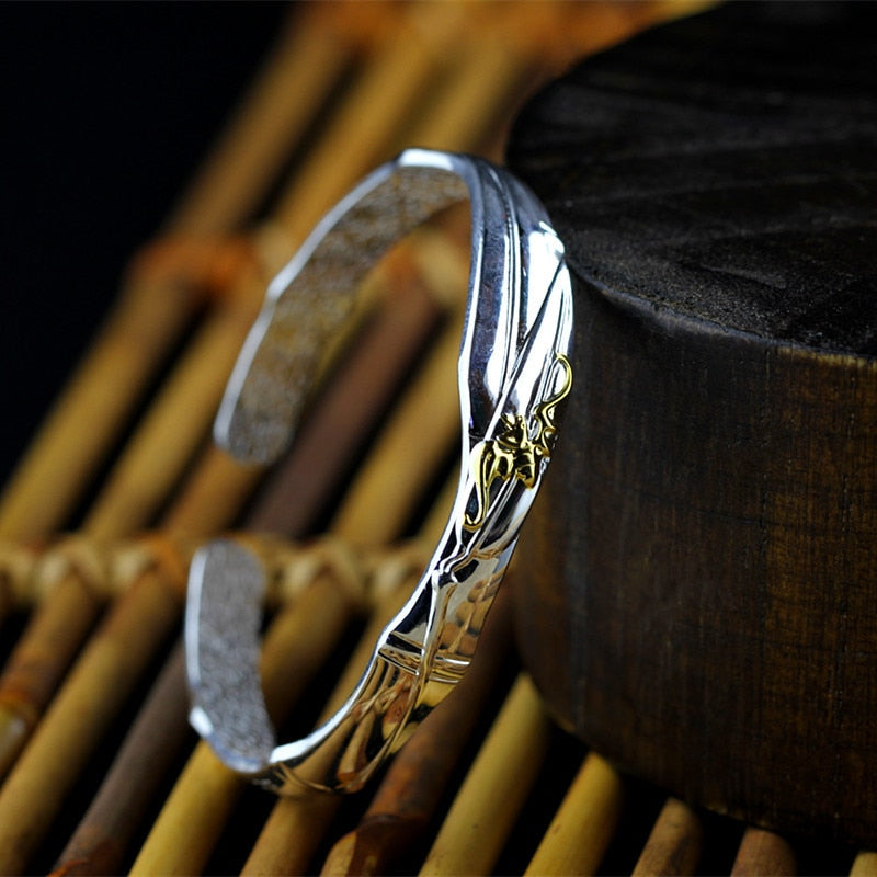 2020 Real Women Bangle Product New Year Gifts Optimal Choice Model Of Bamboo Hugely Increased Enclosed F The Fine S925 Bracelet