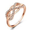 2020 Rings for Women Fashion Jewelry Finger Rings Knot Number Eight Plated Rings for Women Jewelry Gifts