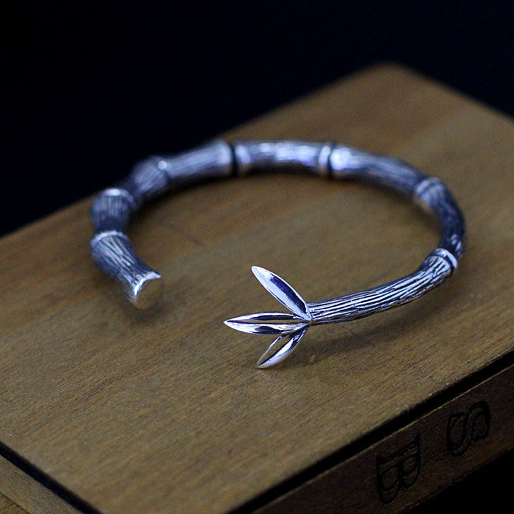 2020 Rushed Real Armbanden Voor Vrouwen Character Items S925 Pure Ornaments Ms Thai Handmade Bamboo Bracelet Bangles Increasing