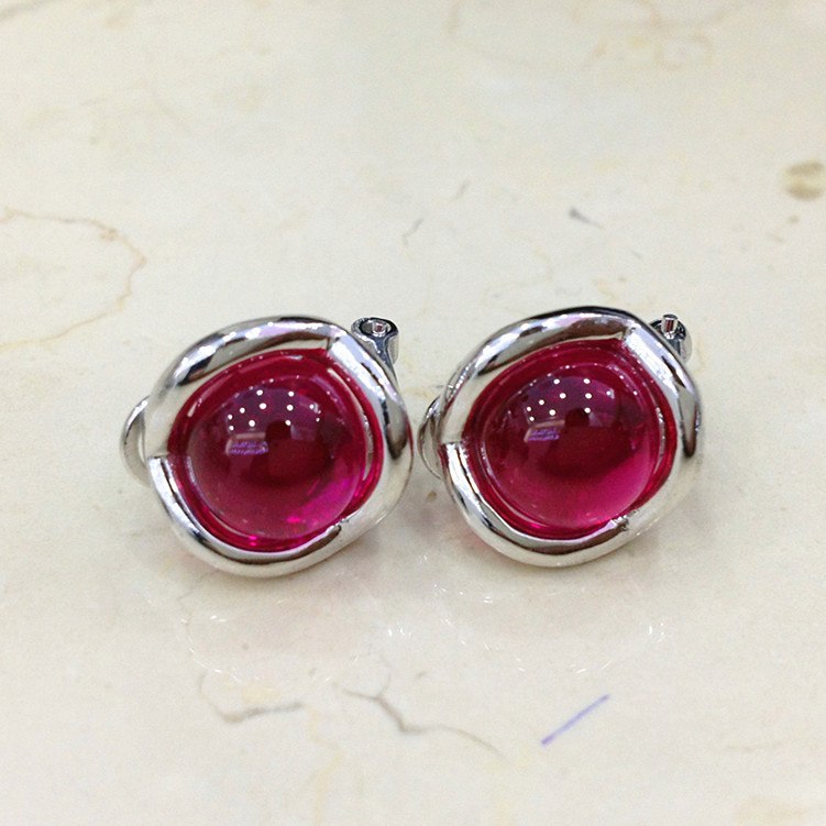 2020 Sale Agate Earings Fashion Jewelry S925 Pure Baolei Lady's Ear Clip Thai With Corundum Taobao Sell Like Hot Cakes In Width