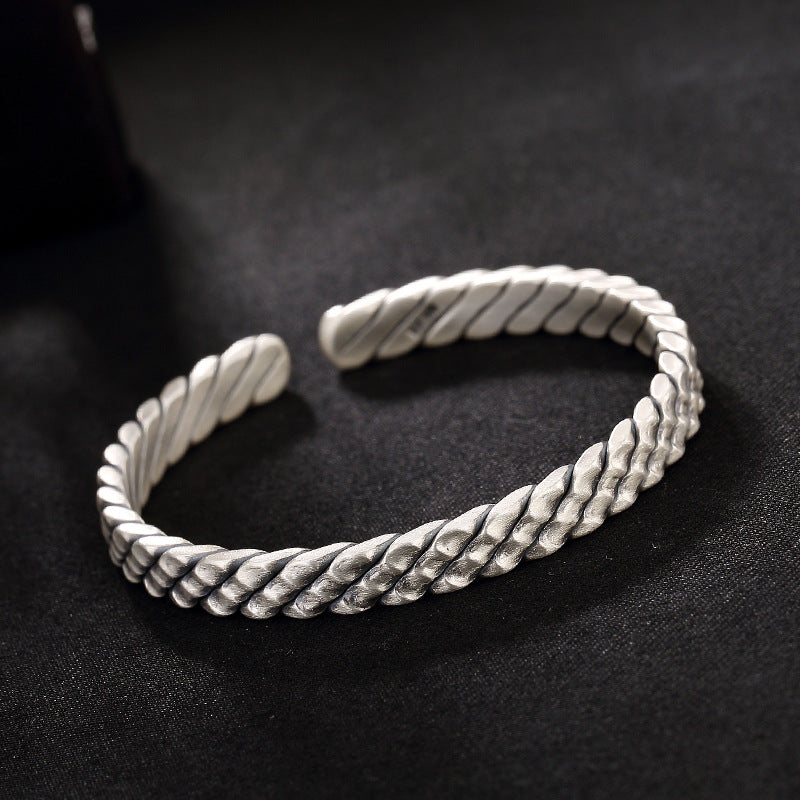 2020 Sale Armbanden Voor Vrouwen S999 Fine Bracelet Weave Texture Character Joker Restoring Ancient Ways Ms Antique Wholesale