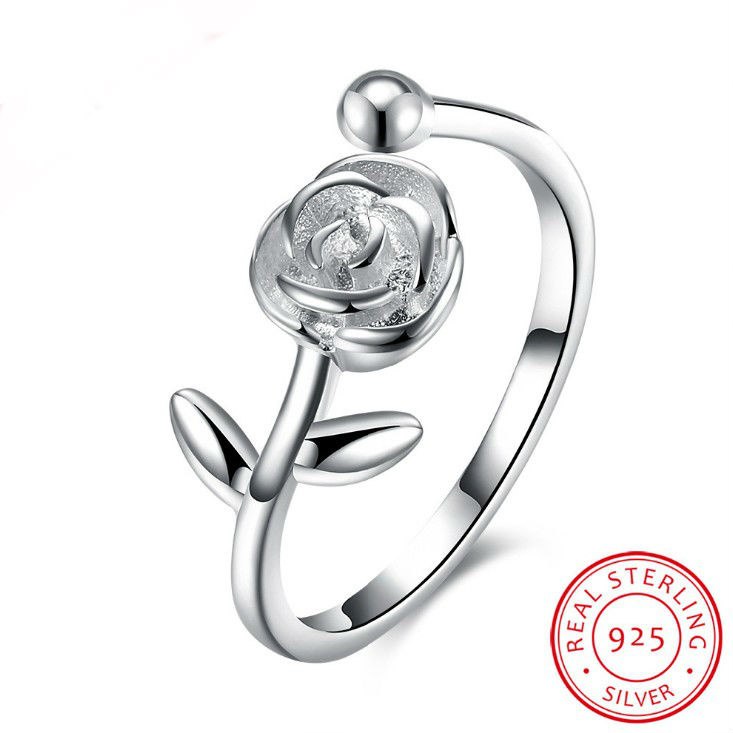 2020 Sale Fine jewelry jewelry Authentic 925 sterling silver Chain Original rose ring ring for women