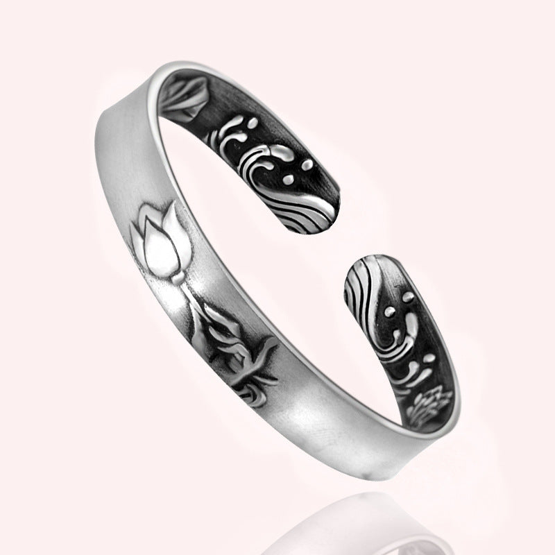 2020 Sale Top Fashion Women Bangle Ms Character Items National Fine Ornaments Lotus Guanyinshou Wiredrawing Handmade Bracelet