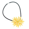 2021 Sell like Lemon Yellow Mother Of Pearl Shell Flower Choker Necklace Statement Party Jewelry Gift