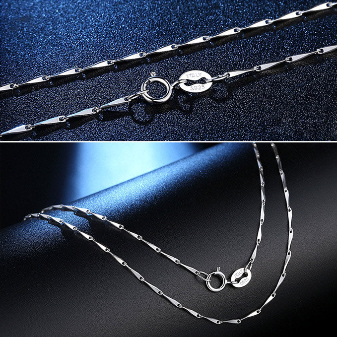 2020 Time-limited Ketting Necklaces 925 Sterling .8mm Box Chain - Italian Crafted Necklace Super Thin & Strong 16 18