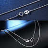 2020 Time-limited Ketting Necklaces 925 Sterling .8mm Box Chain - Italian Crafted Necklace Super Thin & Strong 16 18