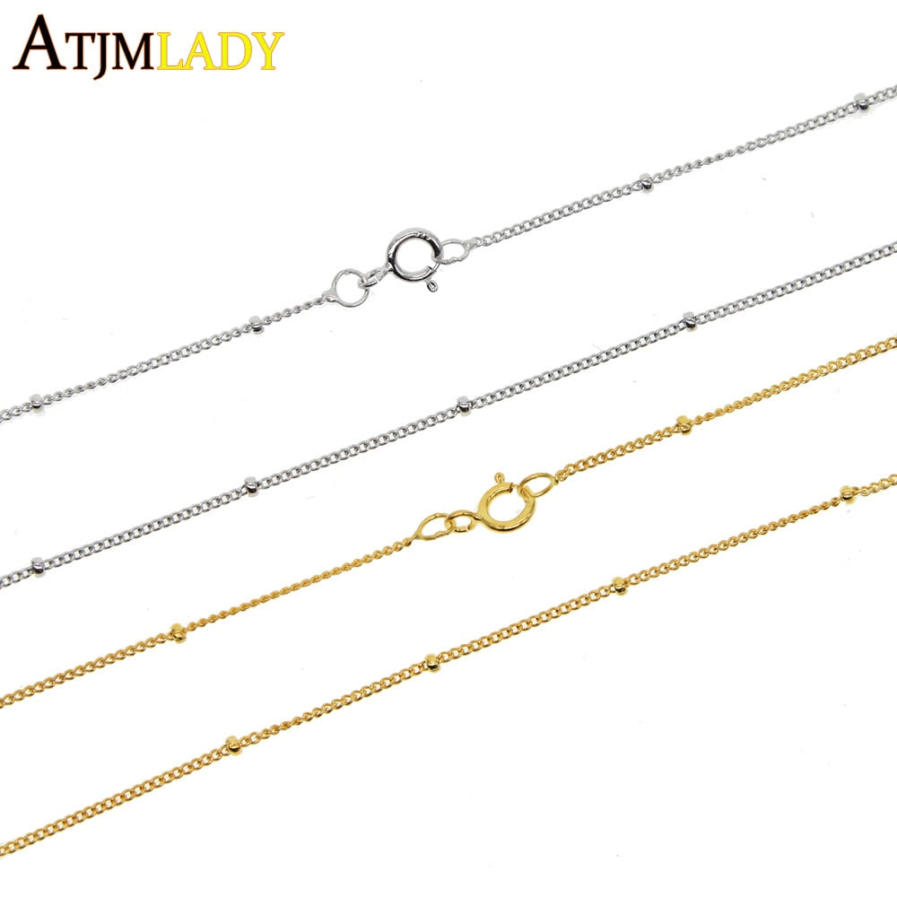 2020 Time-limited Promotion Kolye Overwatch Moana 925 Sterling 45cm Simple Chain Fit Pendant Necklace Fine High Quality Mini