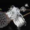 2020 Time-limited Rushed Bangle Bracelet Wholesale Pure Handmade Fine Ornaments Exaggeration Of Lotus Leaf Bracelet, Too Autumn