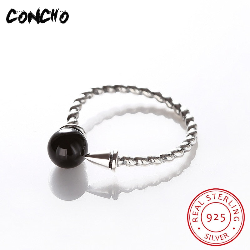 2020 Time-limited Sale Bands Agate Tension Setting Party Anel Feminino Jewelry 925 Sterling Geometric Rings For Women