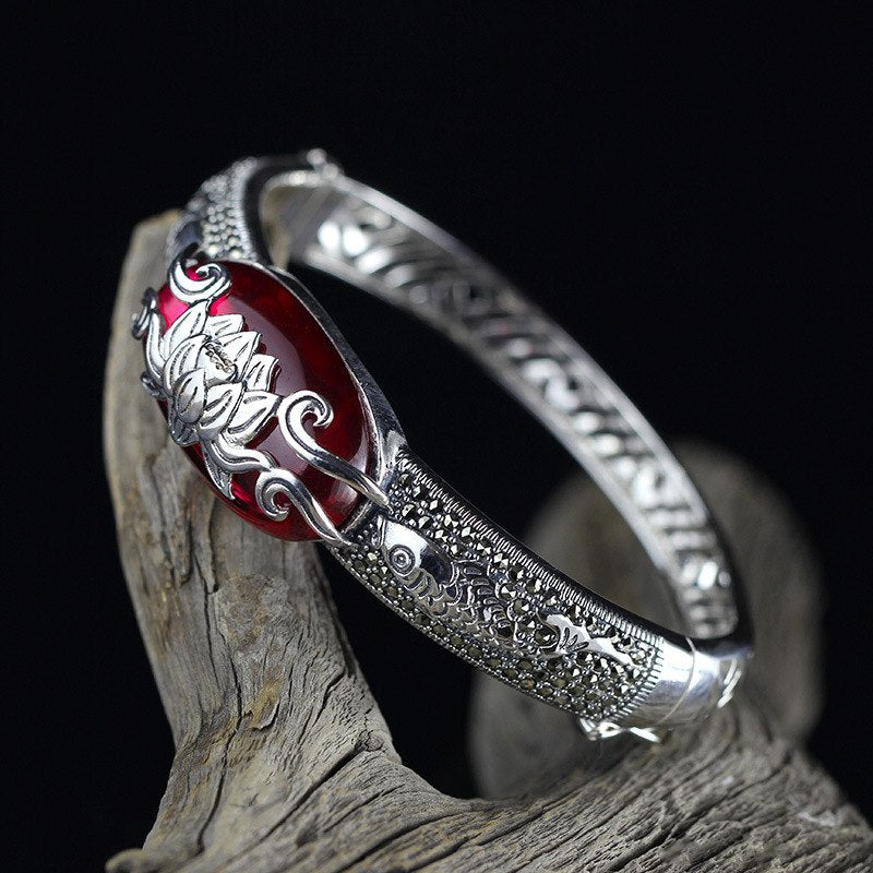 2020 Time-limited Offer Women Engagement Bangle The Character Of S925 Jewelry Ms Ro Corundum Hollow Air Bracelet