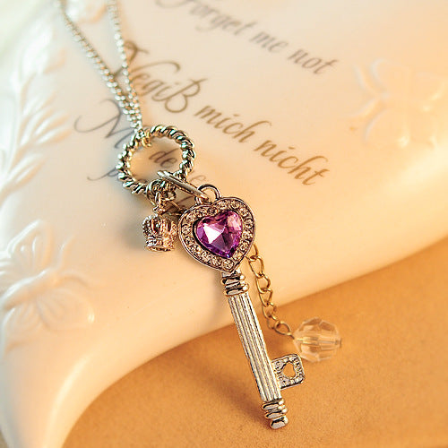 2020-Top-Fashion-Limited-Trendy-Overwatch-Kolye-Collares-Fashion-Jewelry-Crown-Key-Pendant-Necklace-Natural-Teardrop