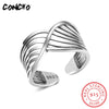 2020 Top Fashion Time-limited Bands Party Anel Feminino Jewelry 925 Sterling Geometric Rings For Women