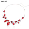 2021 Top Pendants Necklace For Women Exquisite Rhinestone Pendant Necklace Collar Jewelry Red Carpet Necklace #N004