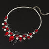 2021 Top Pendants Necklace For Women Exquisite Rhinestone Pendant Necklace Collar Jewelry Red Carpet Necklace #N004