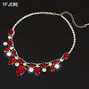 2021 Top Pendants Necklace For Women Exquisite Rhinestone Pendant Necklace Collar Jewelry Red Carpet Necklace #N004