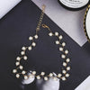 2021 Trendy Elegance Statement Necklace Charm Simulated Pearl Beads Choker Necklace For Women Kolye Collier Femme