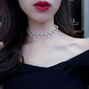 2021 Trendy Elegance Statement Necklace Charm Simulated Pearl Beads Choker Necklace For Women Kolye Collier Femme