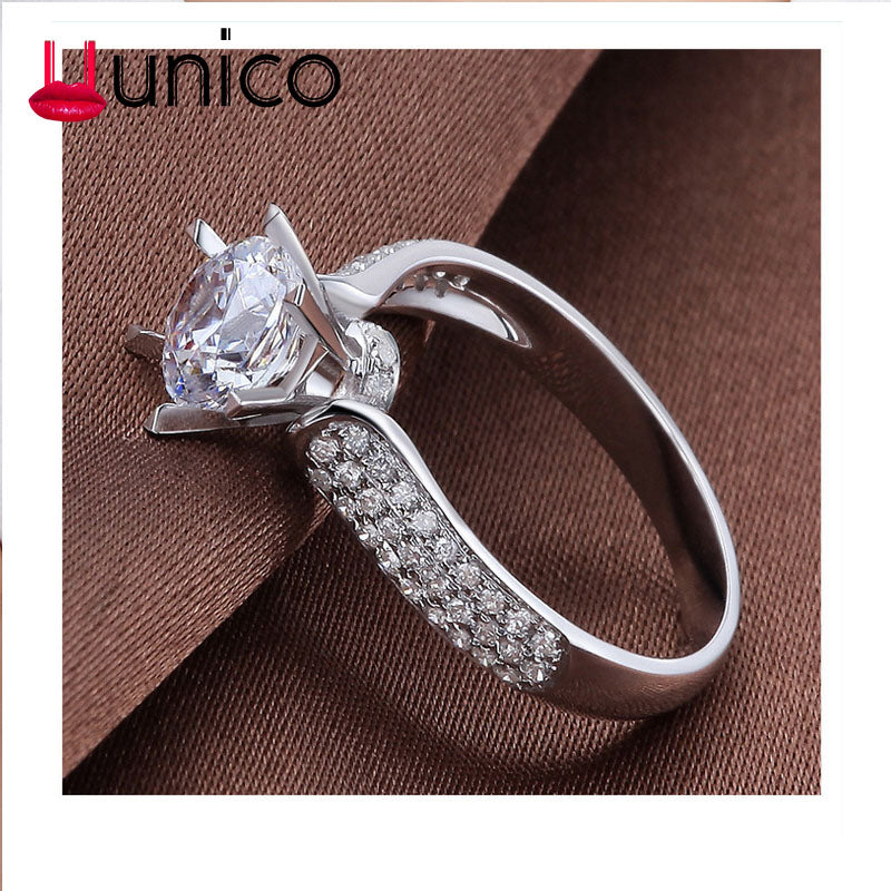 2020 Valentine's D Present Classic crown Rings For Women Engagment Romantic Anniversary Gift Vintage White Plating