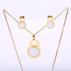 2020 Wedding Gold Plating Necklace Fine jewelry sets Party Women African Beads Bridal Earrings Accessories