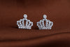 2020 new 925 silver Earrings Female Crystal from Swarovski woman Star crown earrings Twins micro set hot Fashion jewelry