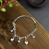 2020 new 925 sterling silver bead bangle bracelets handmade DIY silver beads fashion original bangles for women charms jewelry
