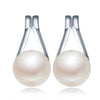 2020 new AAAA Quality 100% Natural Pearl Stud Earrings For Women Fashion Elegant Party 925 Sterling Silver Jewelry