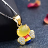 2020 new design AAA zircon crystal bee pendant necklace ladies charm jewelry