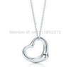 2020 simple heart necklace jewelry accessories jewelry x2 fishing Korean fashion silver Women