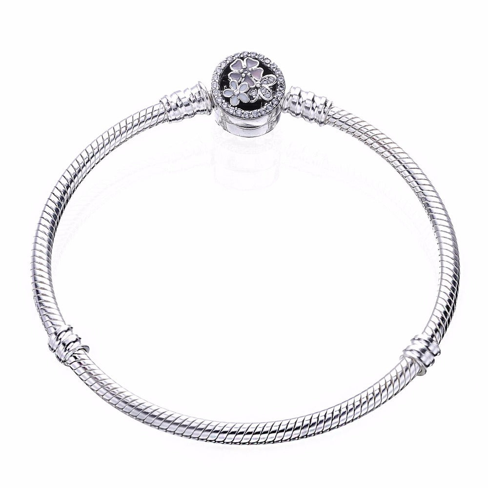 2020   100% 925 Sterling Silver Spring flower Beads Fit Original Bracelet for Women Authentic Jewelry Fine Gift