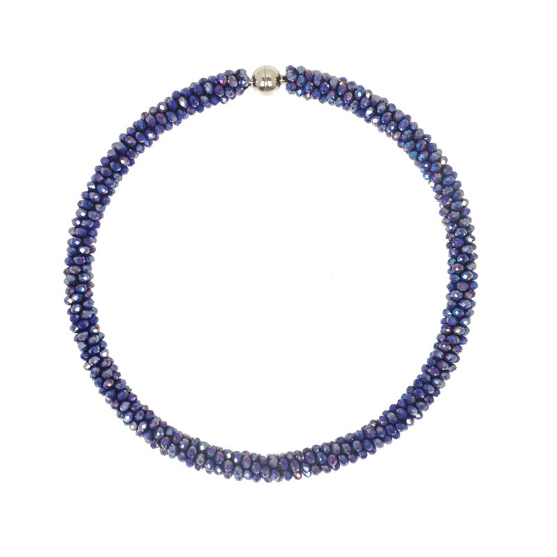 2020New chokers trendy match crystal choker necklace women jewelry big handmade Weaving beads jewelry statement necklace